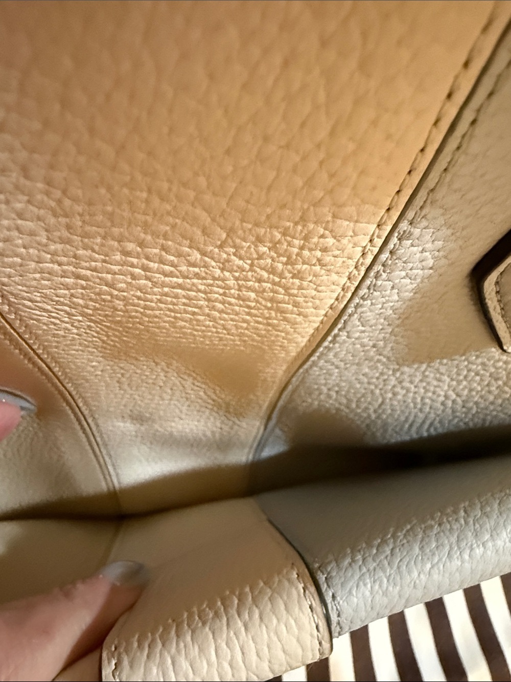 Henri Bendel Rivington tote is crafted from textured cream leather - Picture 12 of 16